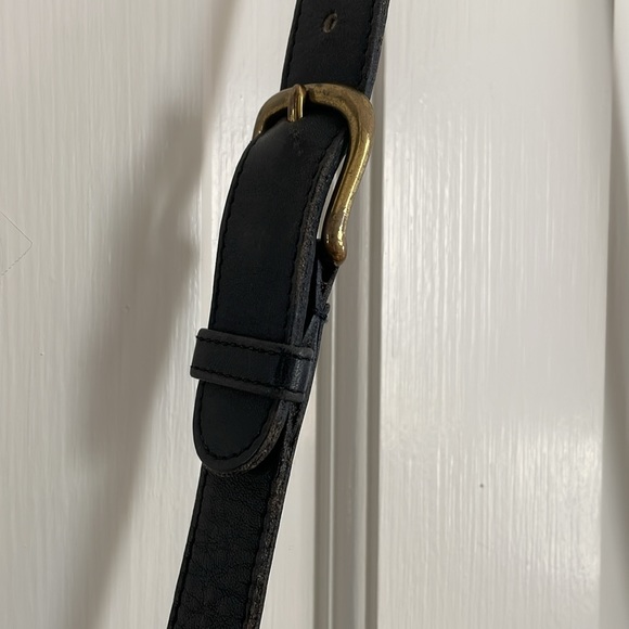 Coach Vintage Black Leather Saddle Bag - Picture 6 of 11